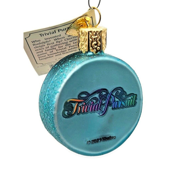 Trivial Pursuit Board Game Old World Christmas Holiday Tree OWC Family Ornament - Picture 5 of 7
